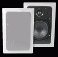 5.25-inch 2-way in-wall speakers