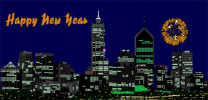 animated new years night
